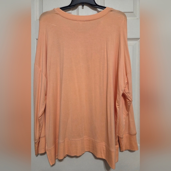Workshop Republic Clothing Women's Long Sleeve Top Peach Size 3X - Picture 3 of 10
